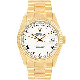 Rolex Day-Date Men's Yellow Gold Automatic White