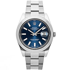 Rolex Datejust II Men's Stainless Steel Automatic Blue
