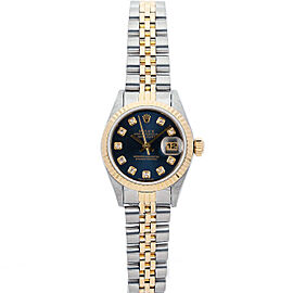 Rolex Datejust Women's Stainless Steel Automatic Blue