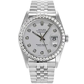 Rolex Datejust 36mm 16234 Unisex Stainless Steel Automatic White Watch