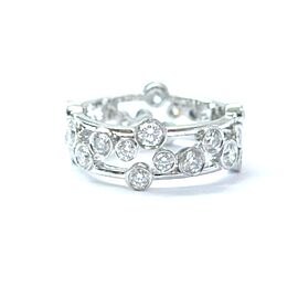 Tiffany & Co. Platinum Bubbles NATURAL Diamond Ring