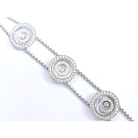 Chopard 18Kt Happy Spirit 3-Circular Diamond Bracelet