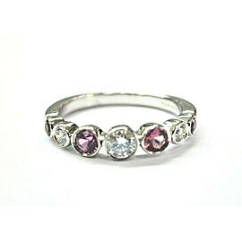 Tiffany & Co Pink Sapphire & Diamond Jazz Ring Platinum 950
