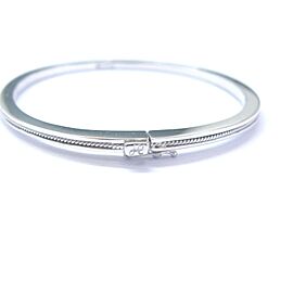 18Kt Hidalgo White Gold Wire Bangle Bracelet