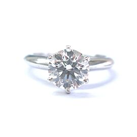Tiffany & Co. Platinum Round Diamond Solitaire Ring