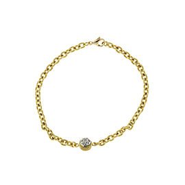 18K Yellow Gold & 0.07ct. Diamond Bracelet