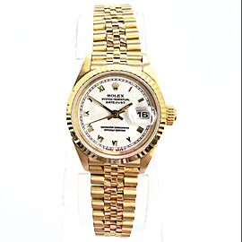 ROLEX OYSTER PERPETUAL DATEJUST Automatic 26mm 18K Yellow Gold Watch