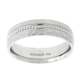 Verragio 14K White Gold Wedding Ring