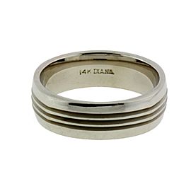 14K White Gold Wedding Ring Size 10