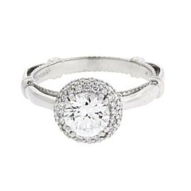 Verragio Parisian 133RD diamond halo engagement ring in white gold