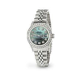 Rolex Datejust 26mm Steel Jubilee Diamond Watch with Light Pearl Dial