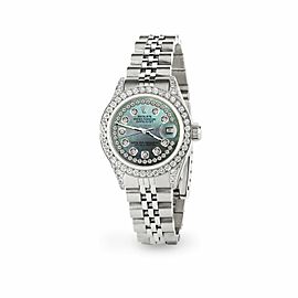 Rolex Datejust 26mm Steel Jubilee Diamond Watch with Natural Pearl (Light) Dial