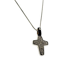 Stephen Webster England Made Me black mother of pearl Cross necklace