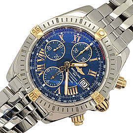 Breitling Chronomat Evolution 44MM Blue Dial Mens Watch