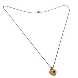 Tiffany &amp; Co Diamond Heart Necklace In 18K Rose Gold