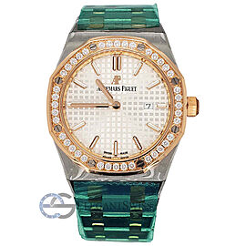 Audemars Piguet Lady Royal Oak 33mm Silver Dial Rose Gold/Steel Watch