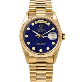 Rolex Day-Date Men's Gold Custom Aftermarket Blue Lapis Dial