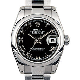 Rolex Datejust 26mm 179160 Women's Stainless Steel Automatic Black