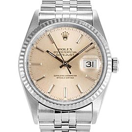 Rolex Datejust 36mm 16234 Unisex Stainless Steel Automatic Silver