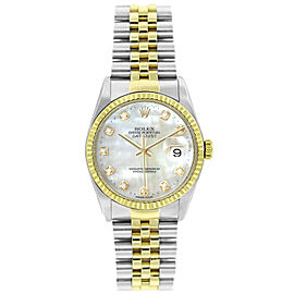 Rolex Datejust Unisex Stainless Steel Automatic White MOP