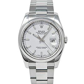 Rolex Datejust 36mm 116200 Unisex Stainless Steel Automatic White