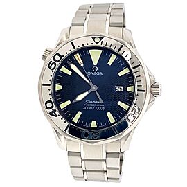 Omega Seamaster Professional Diver 300M 41mm Electric Blue Wave Dial Watch