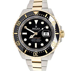 Rolex Sea-Dweller 43mm Black Dial Yellow Gold Steel Watch