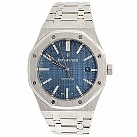 Audemars Piguet Royal Oak Blue Dial Stainless Steel Watch