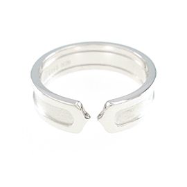 Cartier 18K White Gold C2 Small Ring LXGYMK-507