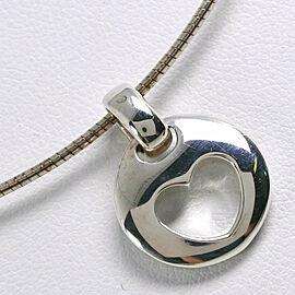 TIFFANY & Co 925 Silver choker heart Necklace LXNK-388