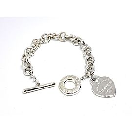 Tiffany & Co Return To Tiffany Heart Tag Sterling Silver Toggle Bracelet