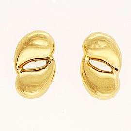 Vintage Tiffany & Co Double Tear Drop 18k Yellow Gold Earrings