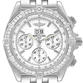 Breitling Windrider Crosswind White Dial Steel Diamond Watch