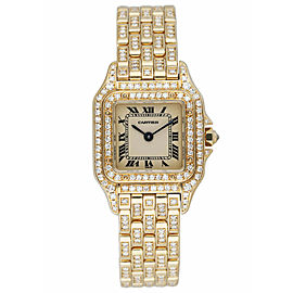 Cartier Panthere 18K Yellow Gold & Diamond Ladies Watch