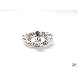 Fine Princess Cut Engagement Diamond White Gold Ring 14KT 1.30Ct