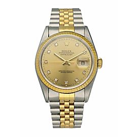 Rolex Datejust Diamond Dial Men's Watch