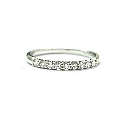 Tiffany & Co Embrace Diamond Band Ring .27Ct Sizeable 2.2mm