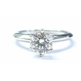 Tiffany & Co Platinum Round Diamond Solitaire Engagement Ring