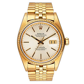 Rolex Datejust 16018 Tiffany & Co. Dial Mens Watch
