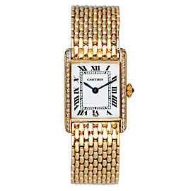 Cartier Tank Louis Diamond Bezel Ladies Watch