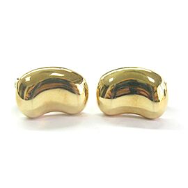 Tiffany & Co Elsa Peretti Bean Huggie Earrings 18Kt Yellow Gold 18.5mm
