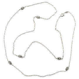 18K White Gold with 0.63ct Diamond By The Yard Necklace