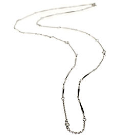 Platinum with 0.15ct Diamond By The Yard Vintage Chain Necklace