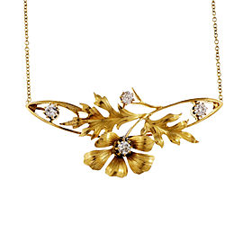 14K Yellow Gold with 0.60ct Diamond Necklace