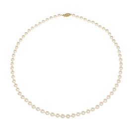 14K Yellow Gold with Akoya Cultured Pearls Necklace