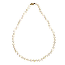 14K Yellow Gold with Pearl Necklace
