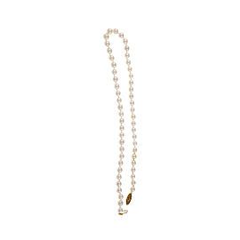 14K Yellow Gold with Akoya Cultured Pearl Necklace