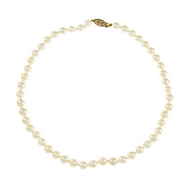 14K Yellow Gold with Cultured Pearl Necklace