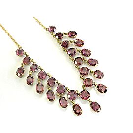 18Kt Natural Spinel & Yellow Gold Dangle Necklace
