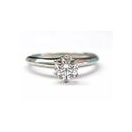 Tiffany & Co Platinum Round NATURAL Diamond Solitaire Ring